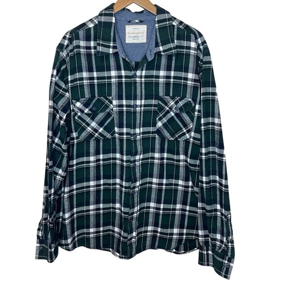 Weatherproof Other - Weatherproof MensGreen Plaid Classic Cotton Cozy Long Sleeve Flannel Shirt XXL